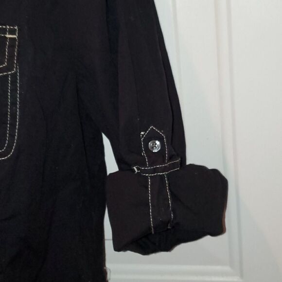 Tommy Hilfiger Black Button Up Shirt L - Picture 4 of 7